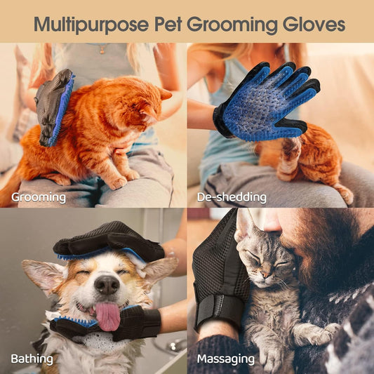 The Pet Glove - Gentle Hair Remover Brush For Dogs, Cats, And Horses